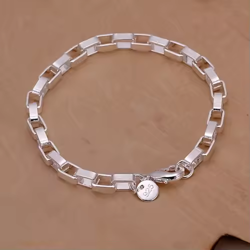 Fine 925 Sterling Silver Noble Nice Chain Solid Bracelet for Women Men Charms Party Gift Wedding Fashion Jewelry Hot Model - Image 18