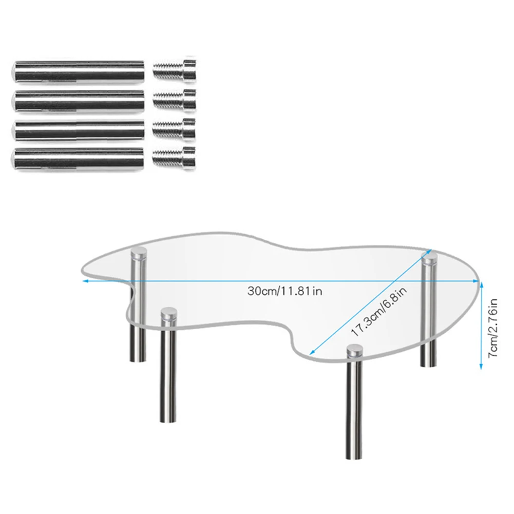 Bakery Stand Acrylic Cupcake Stand Tabletop Display Clear Acrylic Easy To Assemble High-quality Material Sturdy