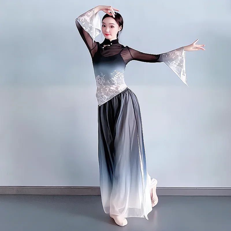 

Новый базовый тренировочный марля в национальном стиле для классических танцев, танцевальный набор для выступлений на сцене