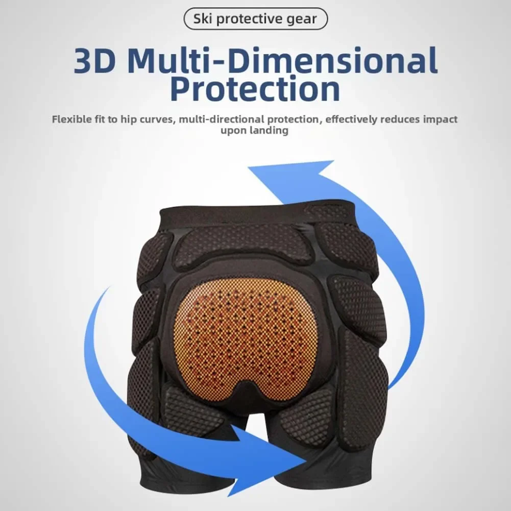 Skiing Hip Protection Breathable Anti Fall Anti-collision Inner Armor Shorts For Adult Ski Hip Protection Accessories