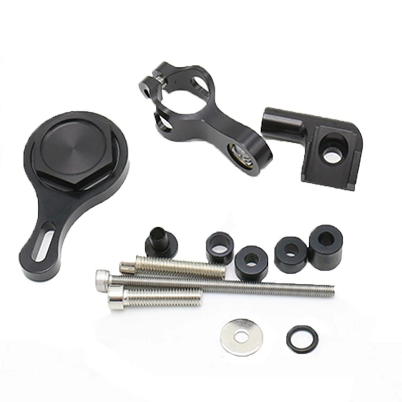 Motorcycle Damper Bracket Mounting Kit For YAMAHA YZF R6 R1 2006 2007 2008 2009 2010 2011 2012 2013 2014 2015 (Black)