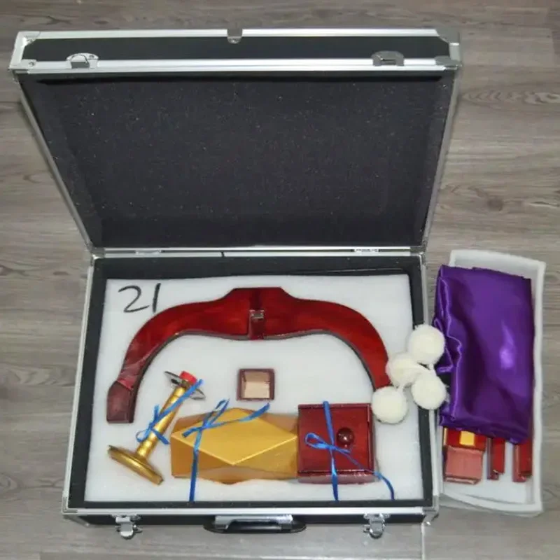 Mult-Function Floating Table (Anti Gravity Box + Metals Candlestick) Accessories Mentalism Stage Magic Magia Props