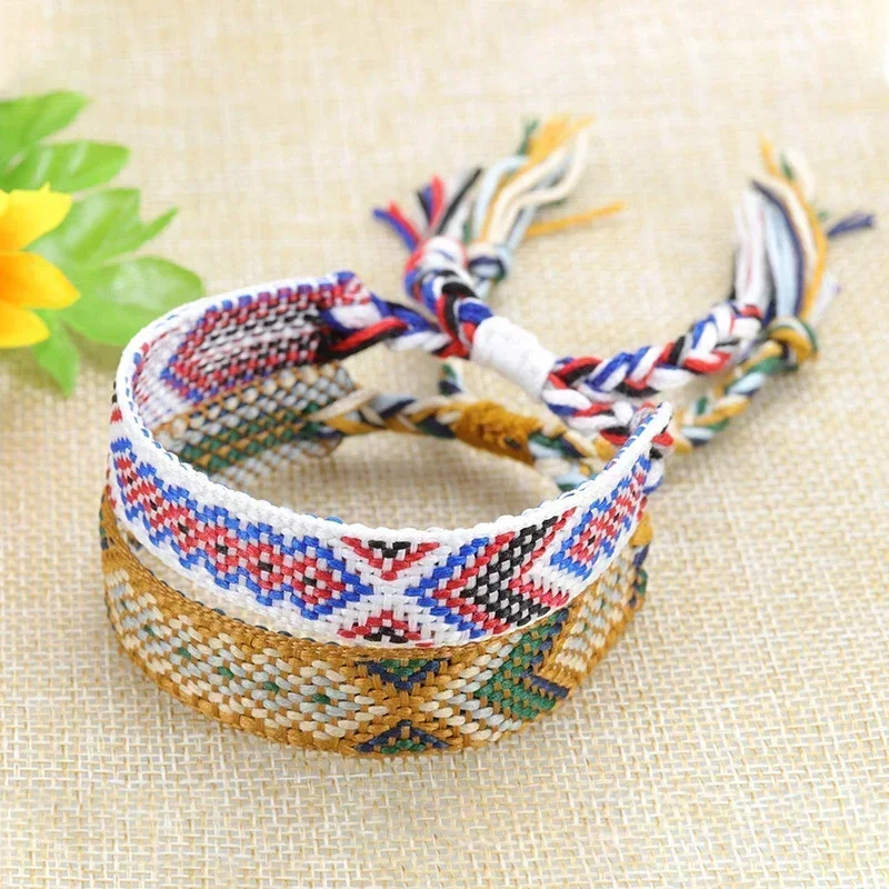 Bohemia Friendship Tassel Bracelet for Women Fashion Braided Embroidered Rope Weaveing Summer Beach Boho Girl Bracelets