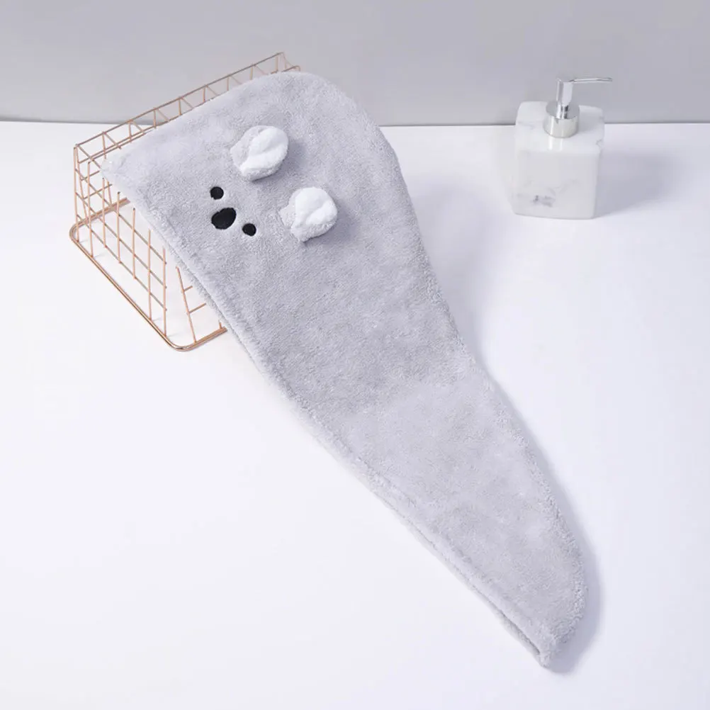 

3Pcs Fast Drying Hair Caps Coral Fleece Absorbent Hair Wraps Shower Bath Turban Towels Anti Frizz Fast Drying Cap