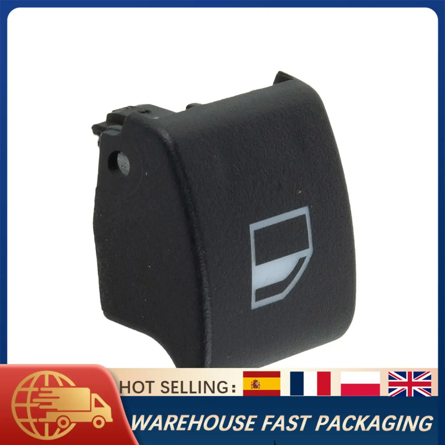 

Window Switch Button Cover Front Left Right for BMW 3 Series E46 1997-2000 Replacement 61318381514 Black Plastic Trim Cap