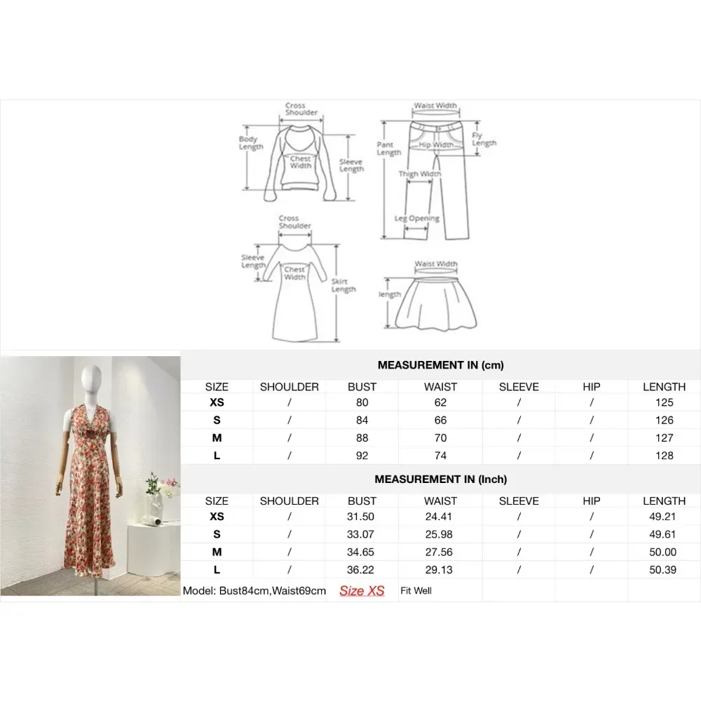 Voor dames dagelijks mooie rugloze zeemeermin fishtail midi-jurken en tops 2025, groen rood bloemenprint ruches ruches mouwloos