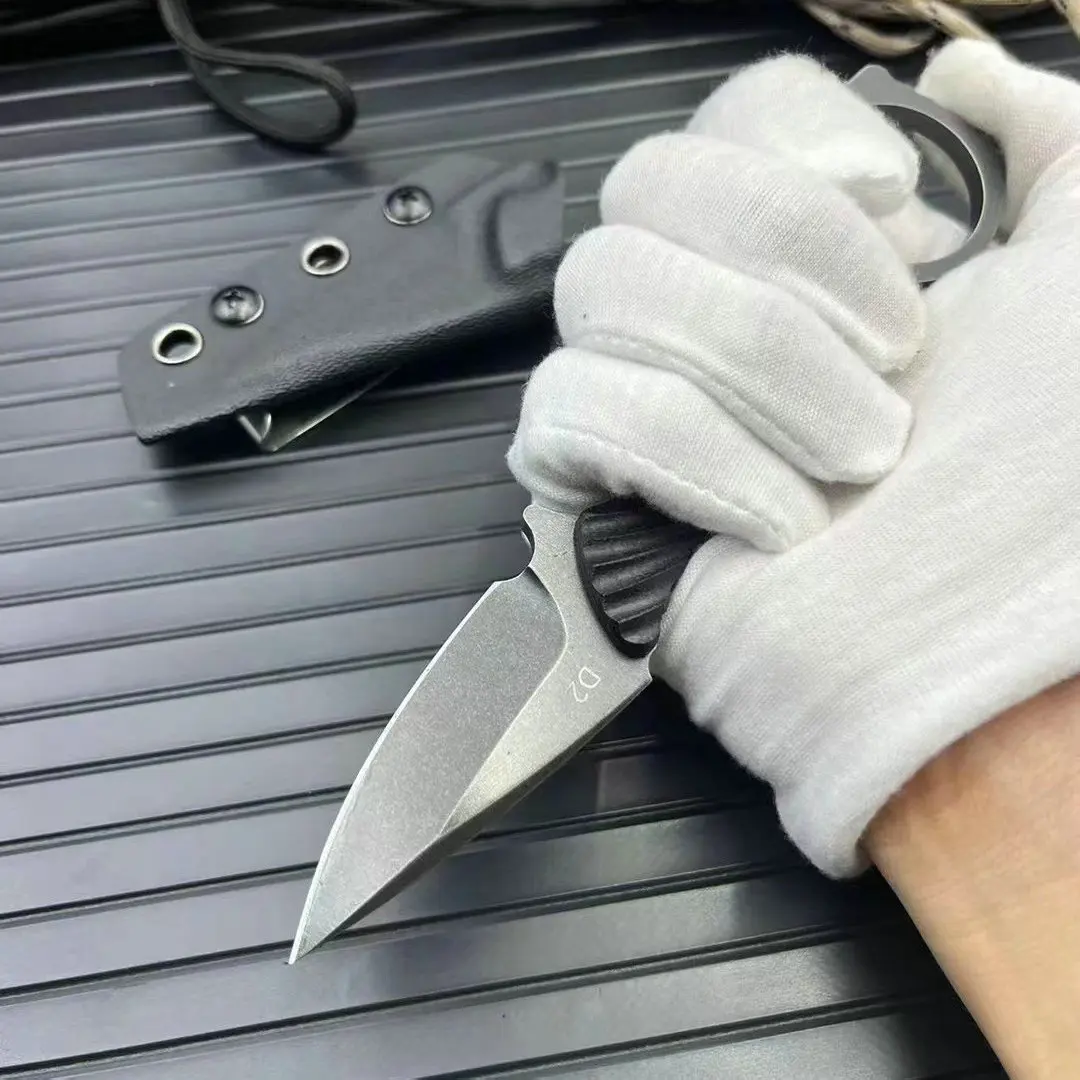 Trskt D2 Tactical Knife,Outdoor Rescue Tool Survival Neck Knives ,Camping Hunting Knife Edc Tool G10 With Kydex,Dropshipping