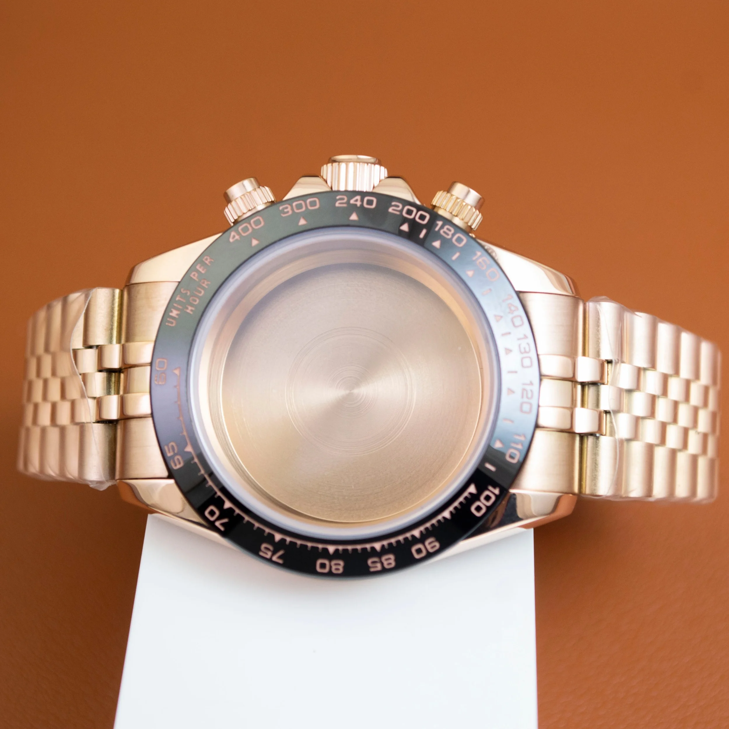 VK63 Case Stainless Steel VK63 Watch Case Strap 39mm Watch Case Chronograph Quartz Watch Case for VK63 Movement Watch Parts
