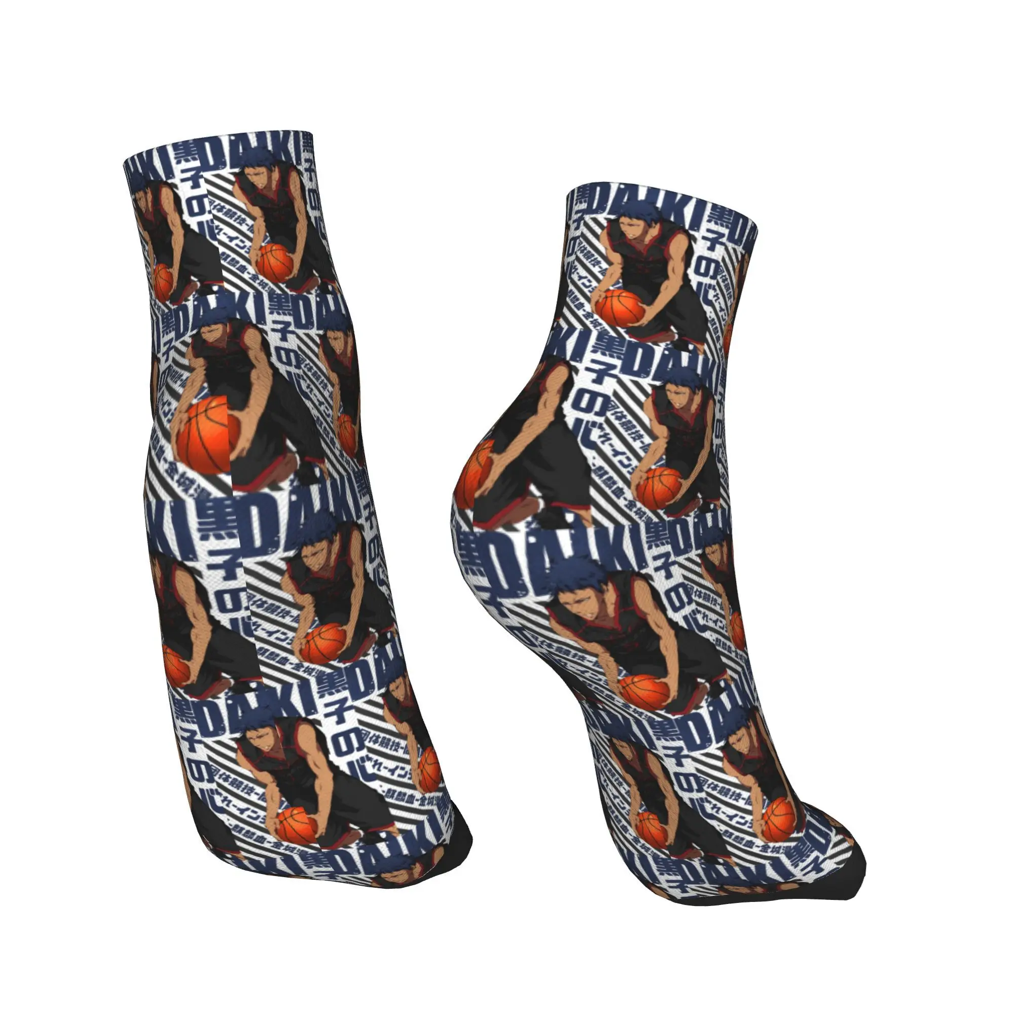 Toutes les saisons Harajuku Basketball Kuroko No Basket Basuke Kaijo chaussettes Sport Tube moyen chaussettes doux mode bas pour hommes femmes
