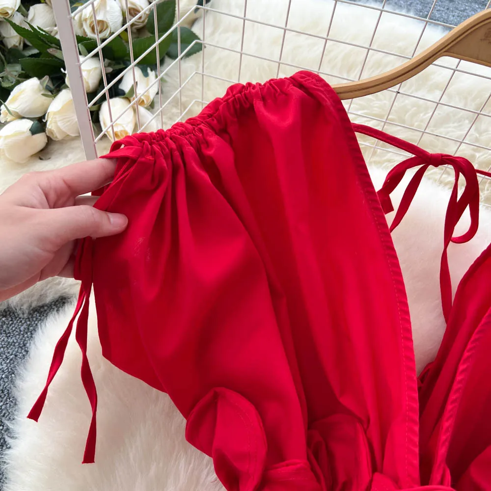 Chique vintage driedimensionale vetersluiting Elegante Fee Koreaanse mode Boho Zonnejurk dameskleding ceremoniejurken