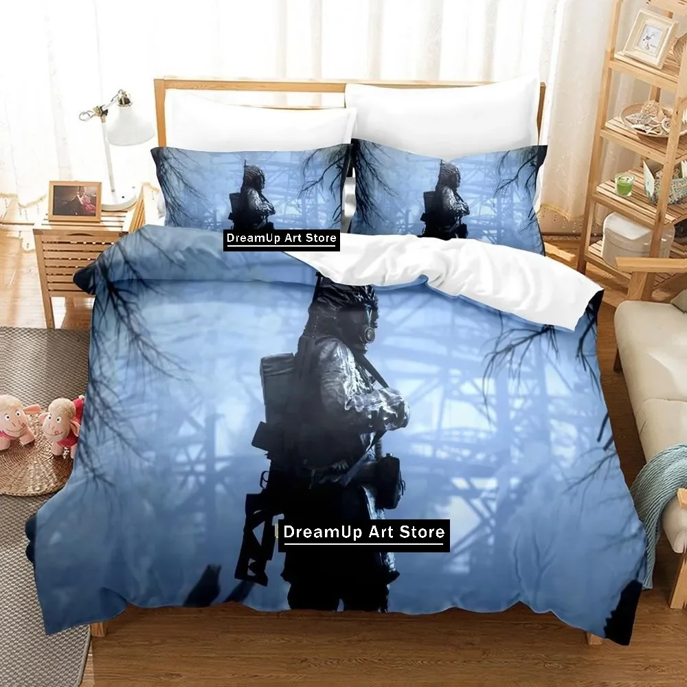 Game S.T.A.L.K.E.R. 2 Heart of Chernobyl BBedding Set Boys Girls Twin Queen Full Size Duvet Cover Pillowcase Bed Adult Bedroom