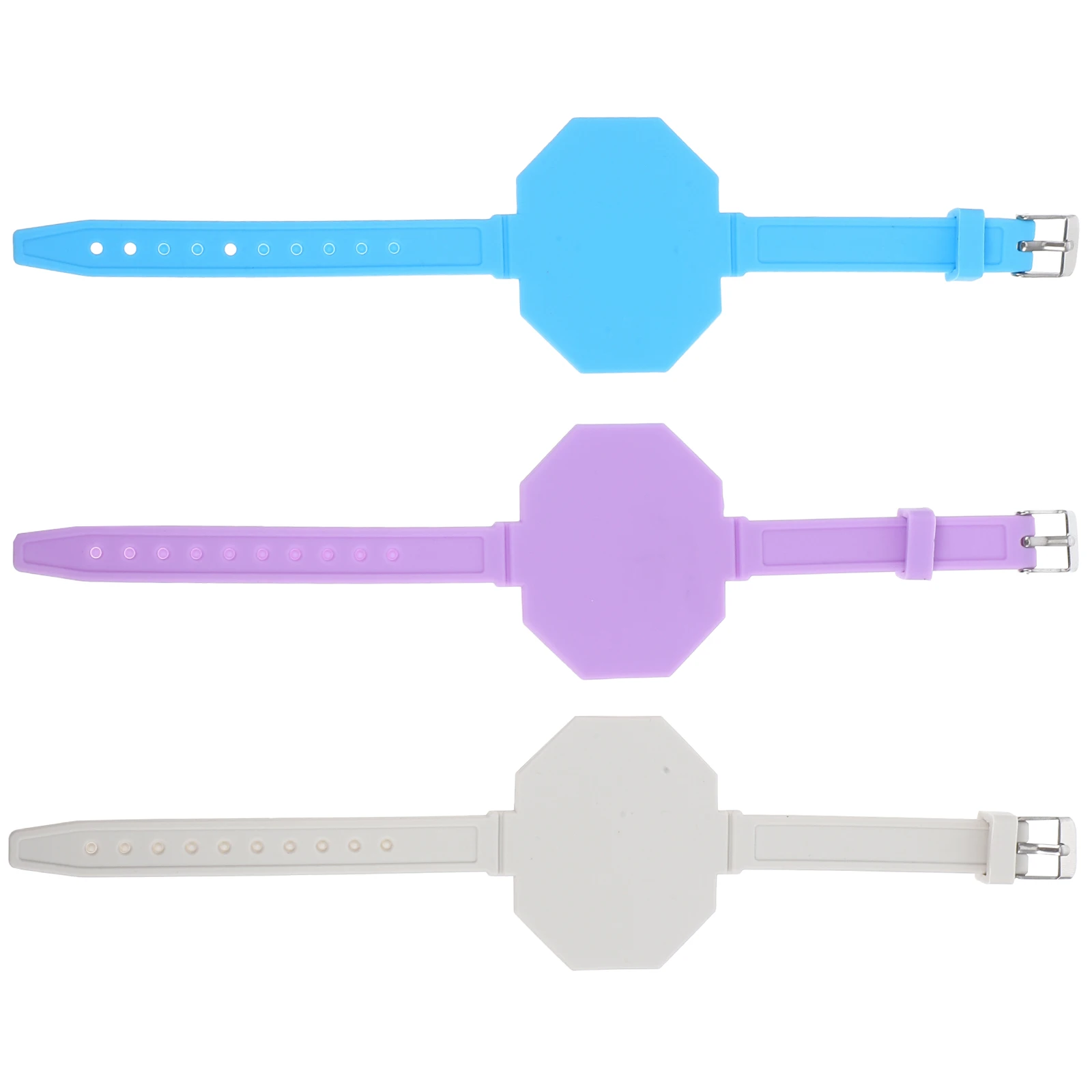 

3pcs Memo Wrist Band Silicone Notebook Notepad Slap Bracelet Reusable Erasable Kids Safety Nurse Task Reminder