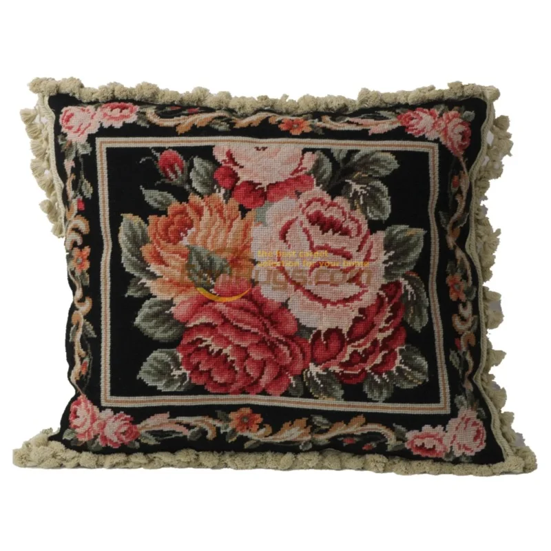 

Декоративные подушки из шерсти с вышивкой, диван в европейском стиле с рисунком для экспорта без ядра