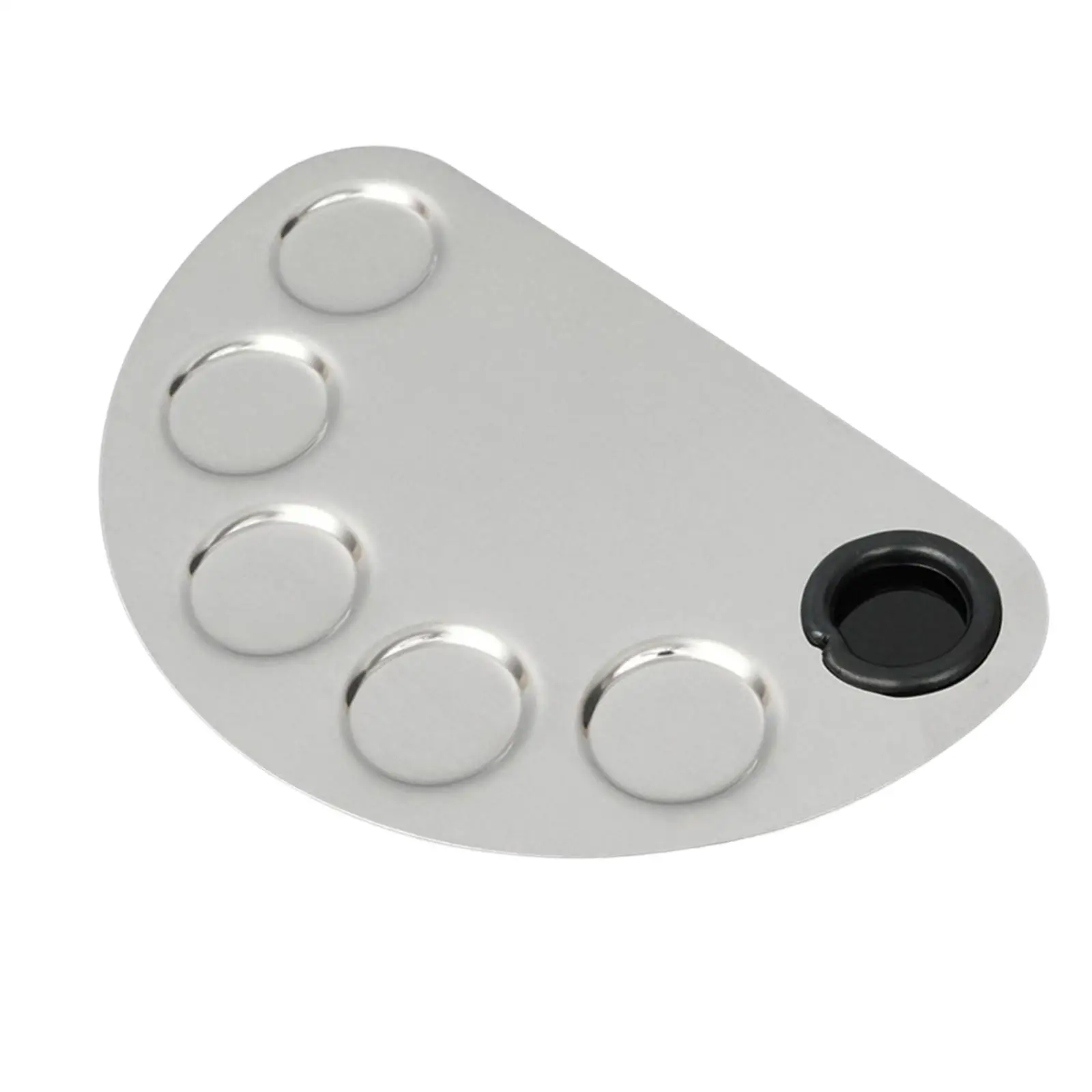 Metal Cosmetic Mixing Makeup tool, Facial Cream Mixing Eye Shadow , Beginner ,with 5 Round Wells Mixing Tray Stylish