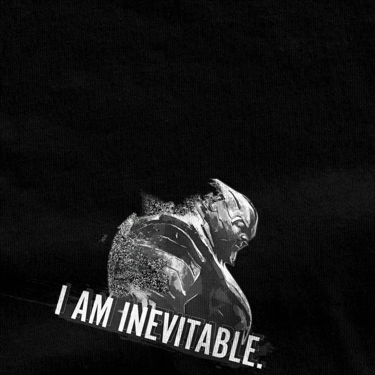 Avengers Endgame Thanos T-Shirt Man I Am Inevitable Portrait Y2K Fun 100% Cotton T-Shirts Hippie Tees Loose Plus Size Clothing