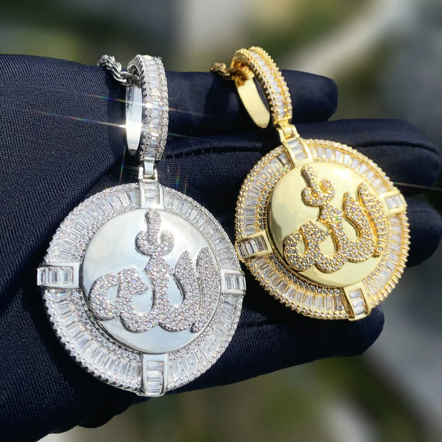 CZ Hip Hop Cuban Flame Pendant Necklace, Gift for Him Her & Friends, Suitable for Parties, Nightclubs, Bars and Weddings