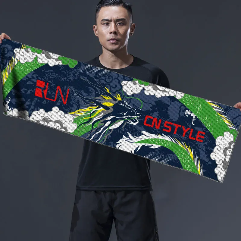 Sports Outdoor Towel Sweat Absorbent Gym Quick Drying Cold Wiping Sweat Towel Men‘s Women's Running Basketball Badminton Outfits