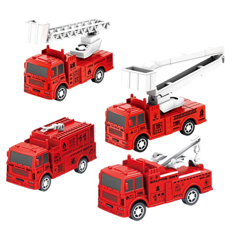 1 stks kinderen speelgoedauto traagheid sanitaire vrachtwagen modellen trek techniek voertuig jongens speelgoed voor kinderen ideale cadeaus voor jongens kinderen