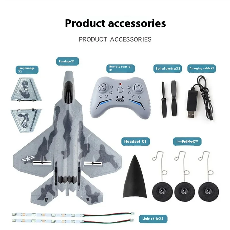 F22fx922fx930fx935 Fixed Wing Four Channel Remote Control Aircraft Model Diy Parts Modification And Assembly Machine