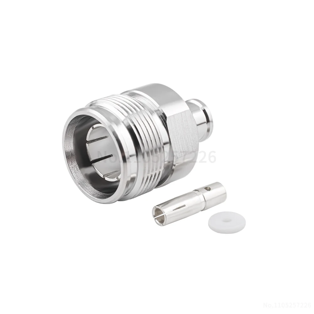 4.3-10-KB5 4310 Female Soldered RG401/250 Semi-Flexible Cable 4310-KB-5 Low-VSWR Connector (1 pcs)
