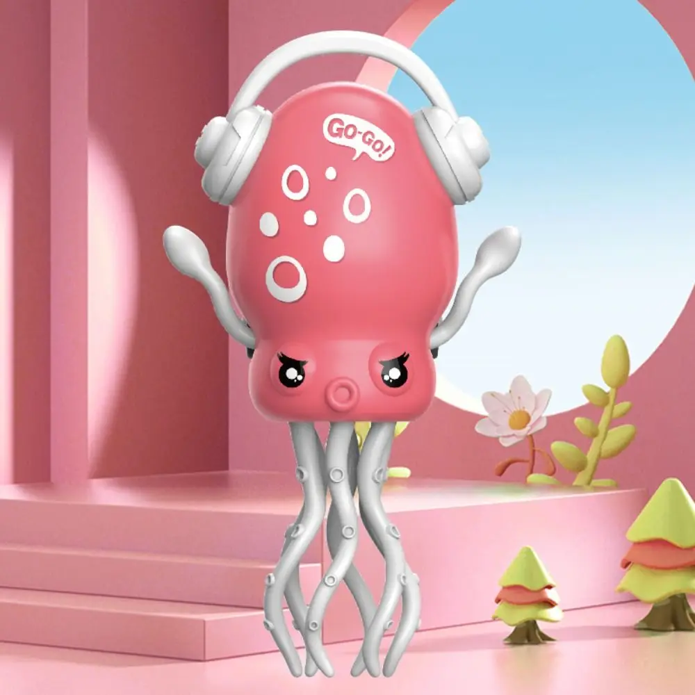 Magic Dancing Octopus Toy Crawling Dancing Clockwork Auto-Dance Octopus Toys Automatic Obstacle Sensor Smart Tentacle Explorer