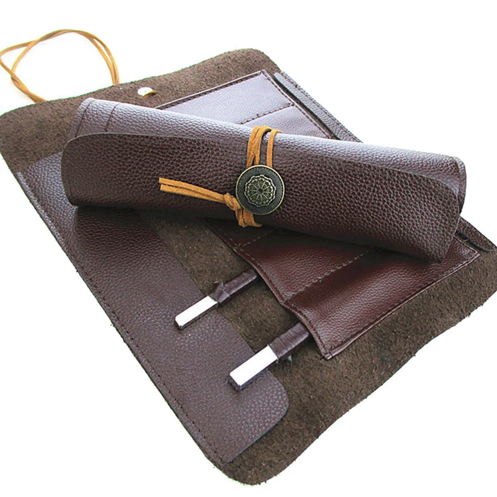 

2 Pcs Seal Carving Knife Case Chef Knives Bag Kitchen Pouch Organizer Holder Small Wallet Travel Chef's Tools