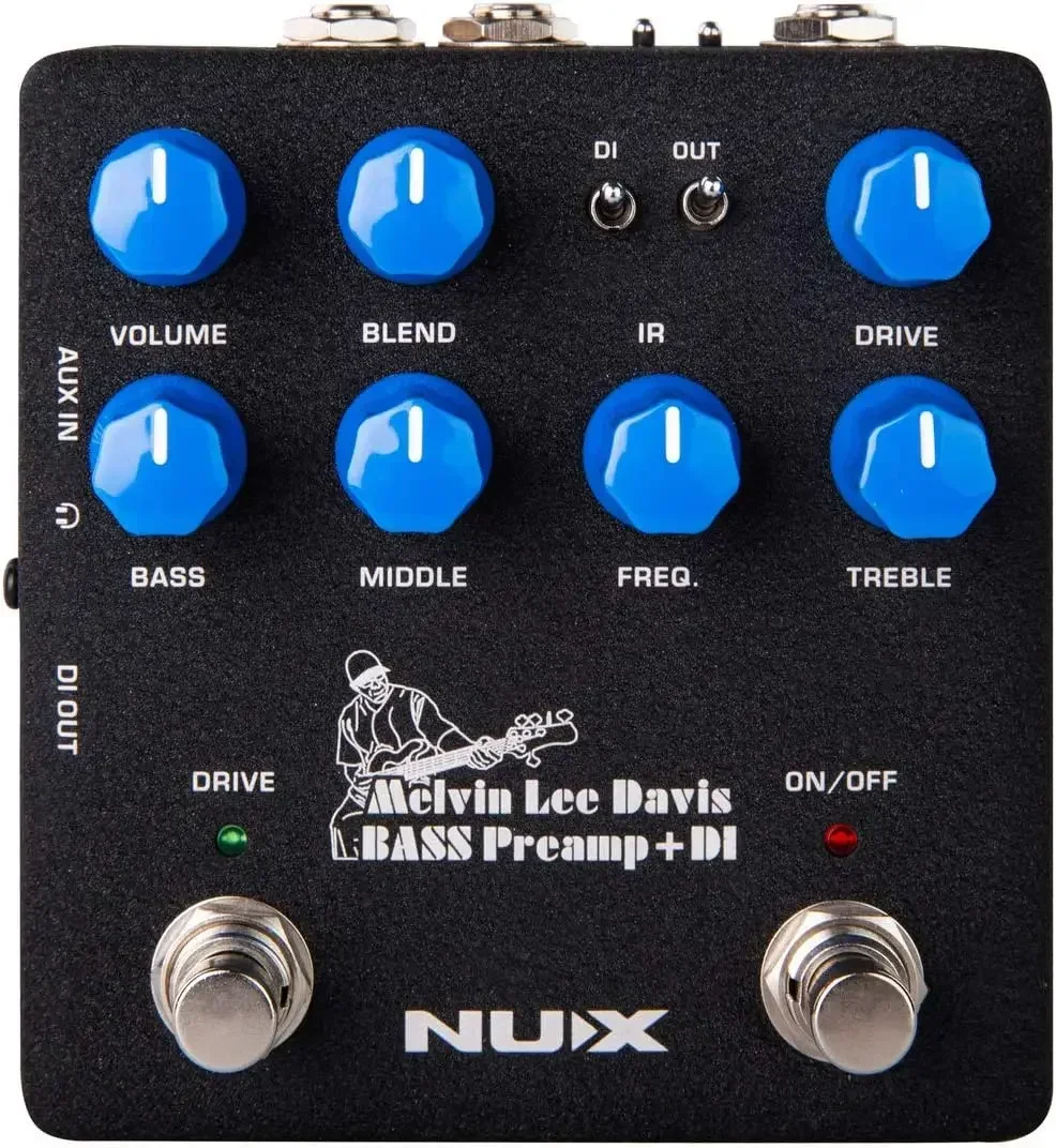 NUX MLD Bass Preamp DI NBP-5 Effect Pedal DI Box  Impulse Response (IR) Loader Audio Interface Guitar Accessories