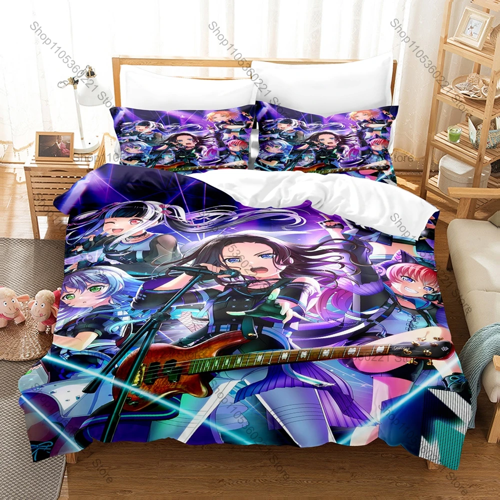 Cool RAISE A SUILEN Themed Duvet Cover + 2 Pillowcases Cool Music Group Design Cozy Bedding for Home & Dorm
