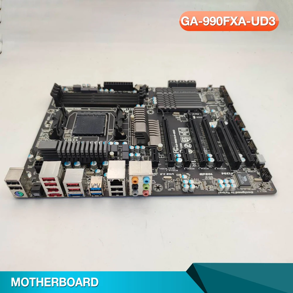 AM3+990FX SB950 4 × DDR3 32GB ATX 6 × SATA For Gigabyte Motherboard GA-990FXA-UD3