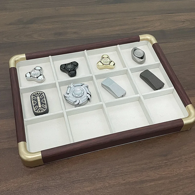 EDC Fidget Spinner Tray Desktop Storage Tray Work Item Classification Tool Box Fidget Slider Decompression Toy Display Tray
