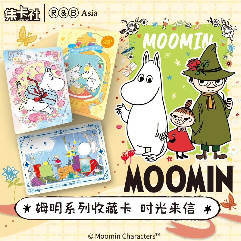 Genuine Moomin Cards Time Letter Cards Finnish Classics Peripheral Collection Cards Children\'s Toys Gifts