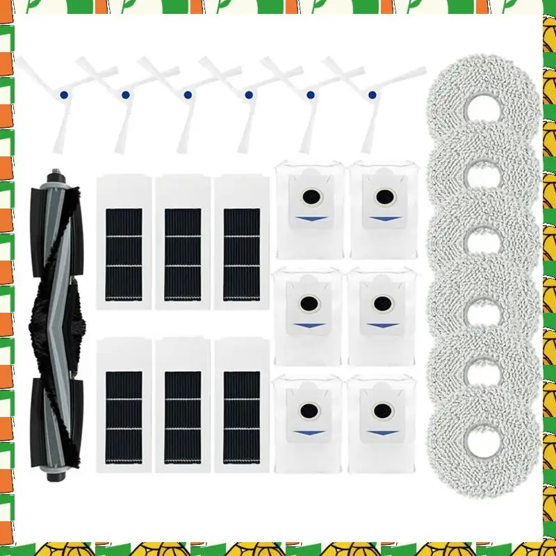 

Side Brush Mop HEPA Filter Dust Bag Spare Parts For Ecovacs Deebot X2 / X2 Omni / X2 Pro / DEX86 Spare Parts Accessories