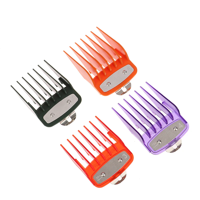 8 Pcs/lot Brand New Professional Hair Clipper Limit Comb Cutting Guide Combs 1.5/3/4.5/6/10/13/19/25MM Set Barber Accessories