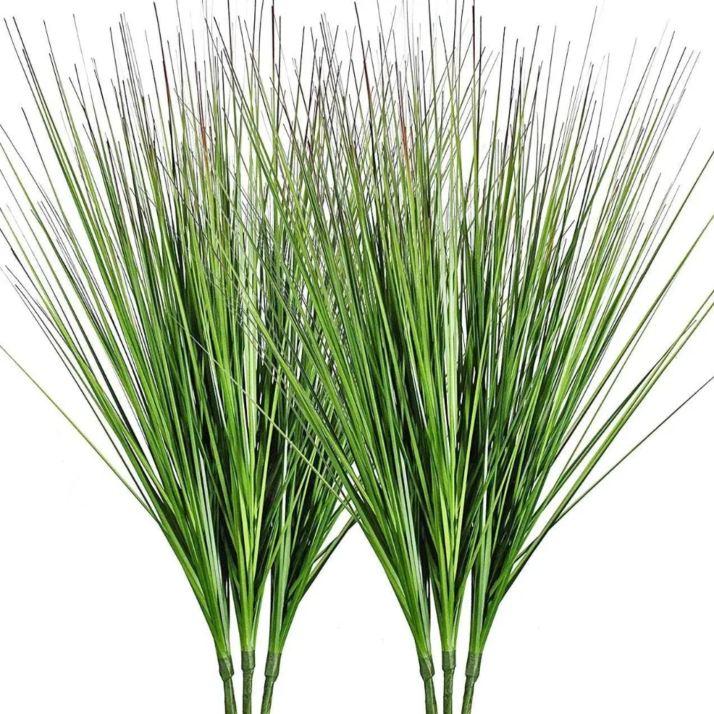 

27" Artificial Plants Onion Grass Greenery Faux Fake Shrubs Plant Flowers Wheat Grass for House Home Indoor Outdoor Office Room