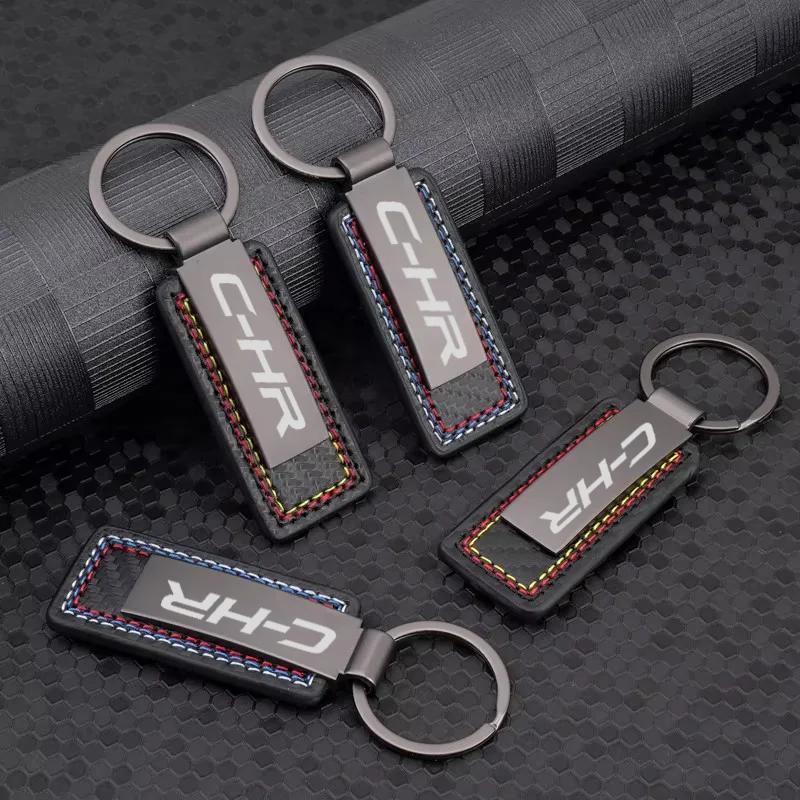 2026 Fashion Metal Car Keychain for Toyota CHR Logo Buckle Car Key Ring Pendant Decoration Gift Auto Interior Accessories
