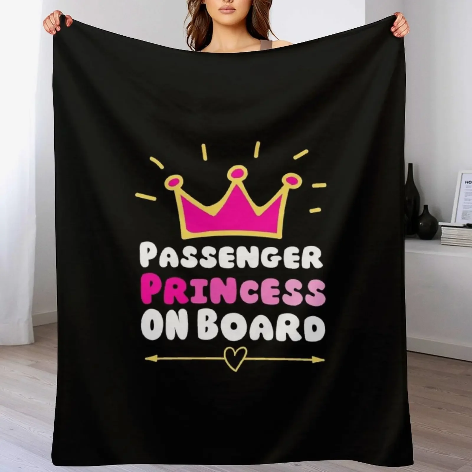 

passenger princess with a queen crown| passenger princess Throw Blanket Moving Cute Plaid Bed Blankets