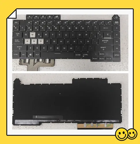 Teclado latino español para Asus Rog Strix G15 G513 G513RC G513RM G513RW G513QR G513QE G513IM G513IE retroiluminado