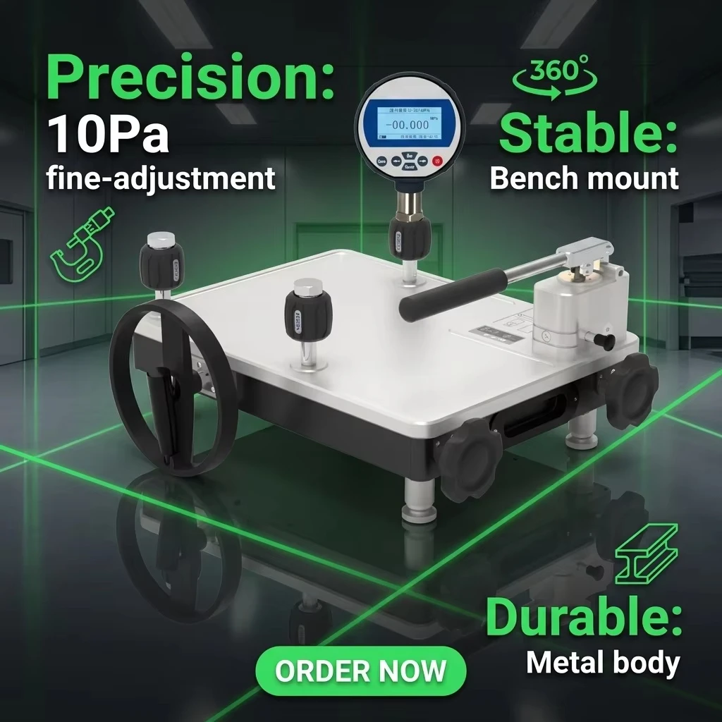 Vacuum Pneumatic Pressure Calibrator 870psi Calibration Pump Comparator Test Instrument for Pressure Gauge Sensor OEM