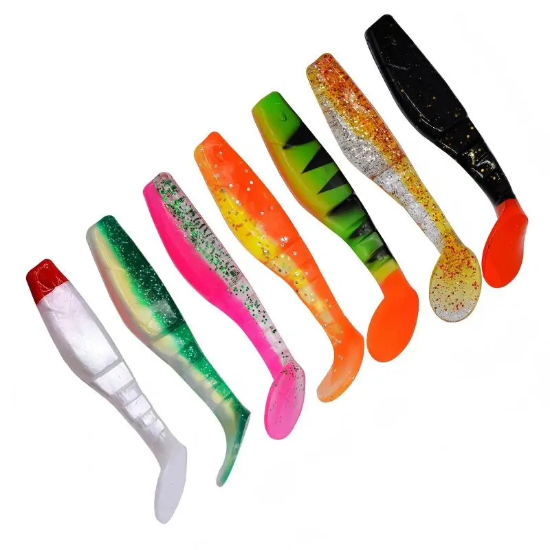 Segmented T‑Tail Soft Lure, PVC Flexible Swimbait for Freshwater Saltwater, Multi‑Joint Bait for Pike Bass Perch Fishing Lure