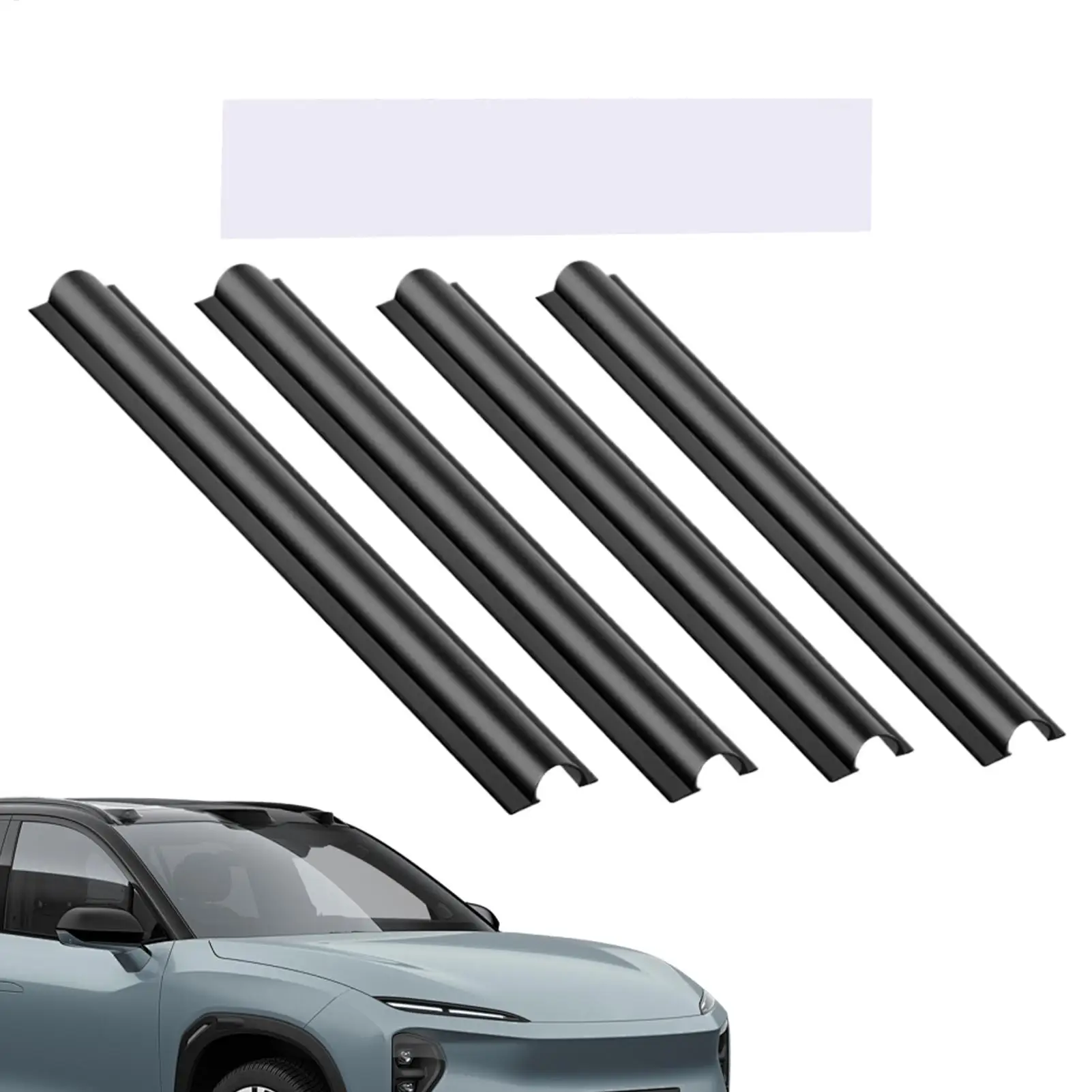 4-teiliges elastisches Kabelhülsen-Set, PVC-Kabelschutz und Organizer für Auto, LKW, Wohnmobil, Schreibtisch und Heimkabelmanagement