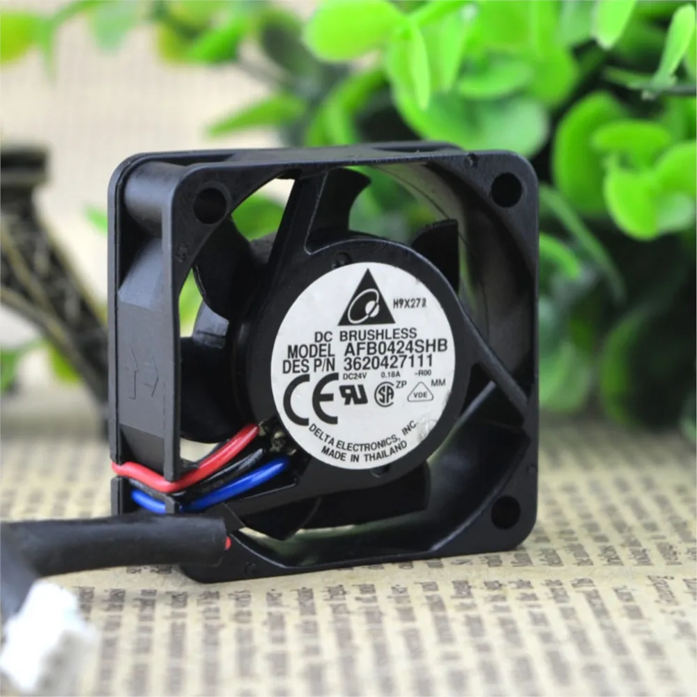 Voor Delta 40mm AFB0424SHB DC 24 V 0.18A Dubbele Bal Fan, 4015 4 cm Inverter Koelventilator Industria