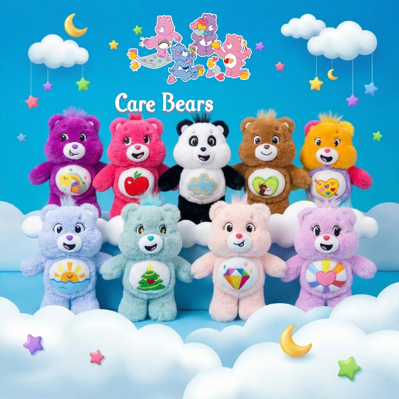 

Authentic Carebears Cute Plush Suction Cup Doll 10 Colors Backpack Charms Love Bear Valentine's Day Gift