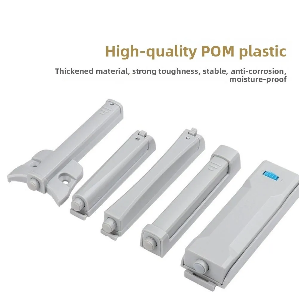 Plastic Push to Open Door Catcher Buffer Damper Self Rebounding Cabinet Door Latch Press to Open Heavy Duty