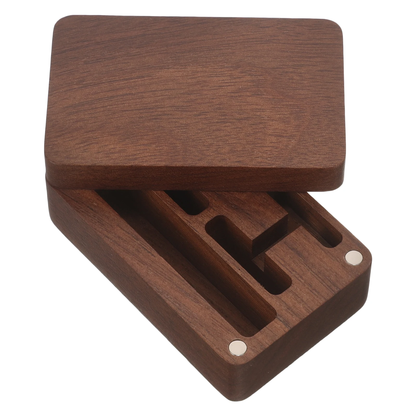 

Premium Wooden Tie Clip Cufflinks Box Storage Display Organizer Gift Packaging Case Minimalist Designsmall Portable Men Women