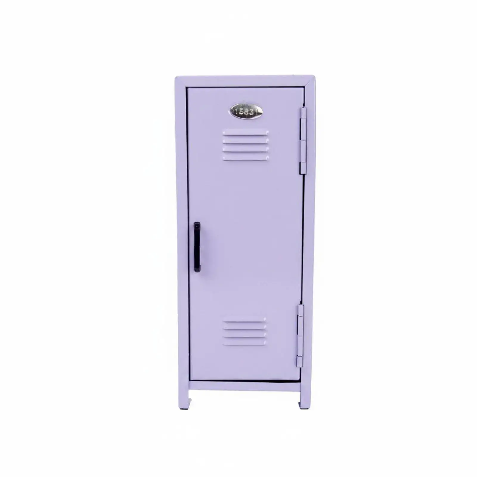 Desktop Storage Container Pastel Color Lockable Mini Metal Cabinet Organizer Box for Girls Desk Cosmetics Stationery