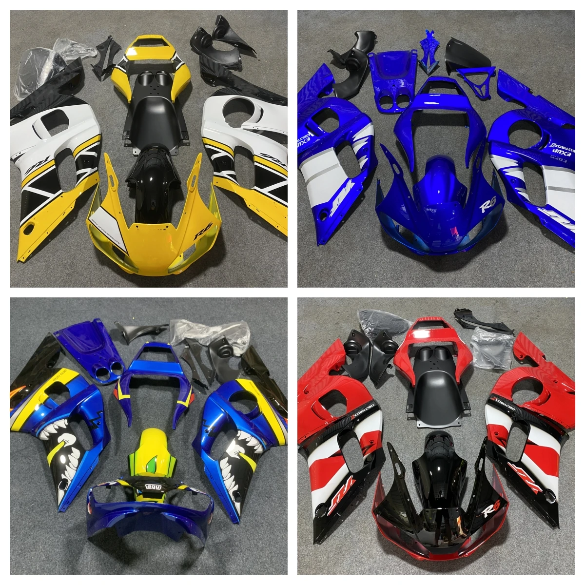 YZF R6 1998 1999 2000 2001 2002 Kit carena Prime per Yamaha YZF R6 98 99 00 01 02 Carene iniezione personalizzate moto