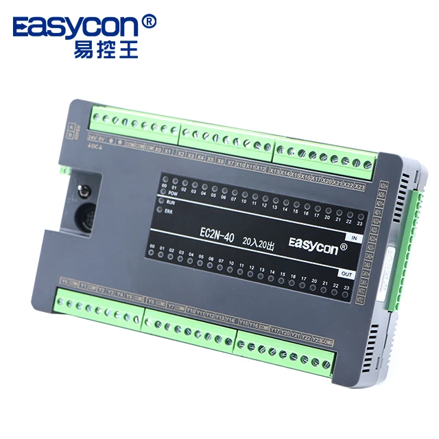 EC2N-40MR/MT Easycon PLC Controller Without Analog PLC Programmable Logic Controller Compatible with FX1N FX2N