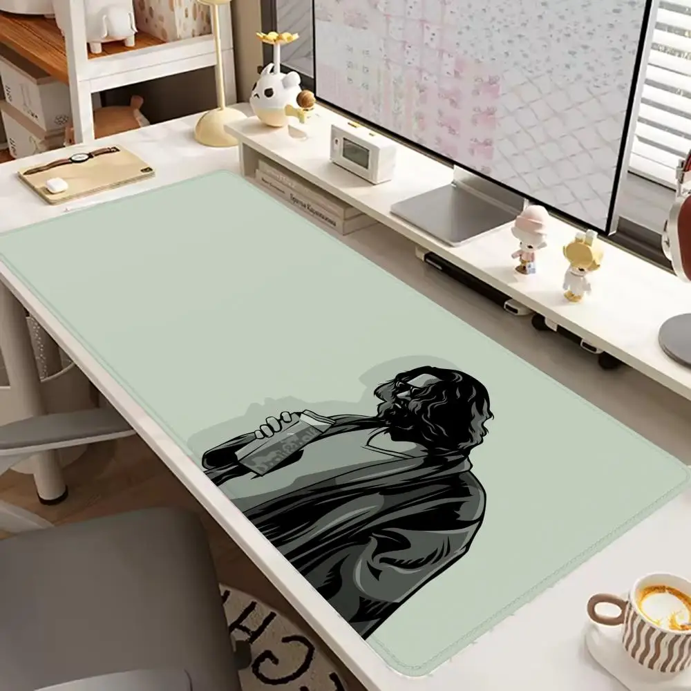 Hot Selling B_Big L_Lebowski MousePad Large Size Gaming MousePad Office KeyboardPad Suitable for Abstract Gamers Rubber Non-Slip