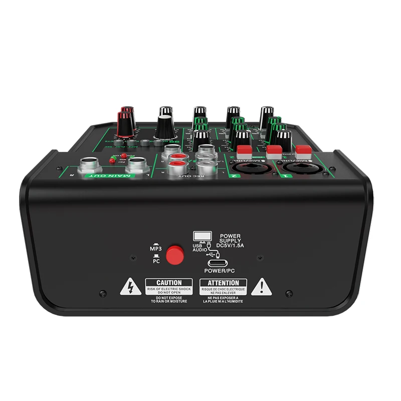 Reverb opname geluidskaart 4-kanaals professionele mengpaneel live-uitzending klein huishoudelijk podiuminstrument Audiomixer