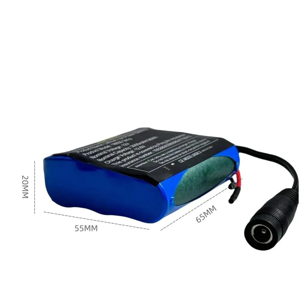 100% Original 12V 3000mAh 18650 Powerful Battery with Charger (3S1P Battery Pack)